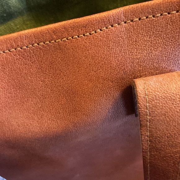 Tall leather tote- never used - like new 13 1/2” by 13 1/2” - Picture 6 of 10